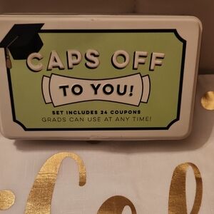 Eccolo Caps Off To You Coupon Tin – Light Green, Gold, Black, White